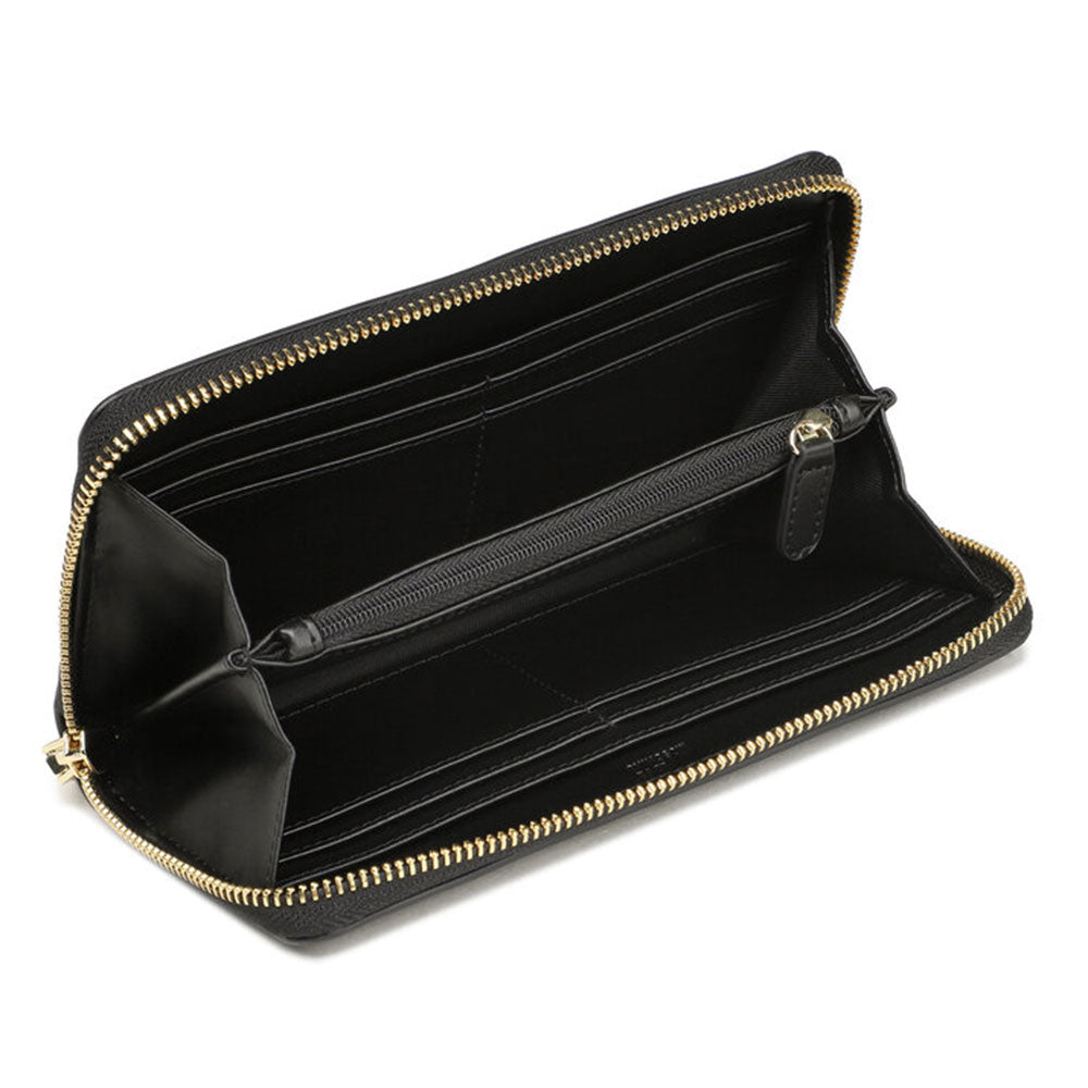 LOVE MOSCHINO QUILTED LINIE
Damen-Geldbörse mit umlaufendem Reißverschluss in Schwarz