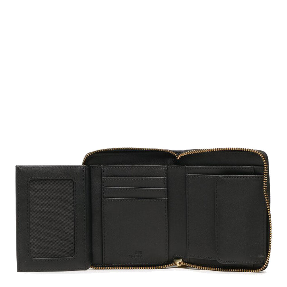 Portafoglio Donna Piccolo con Zip LOVE MOSCHINO linea Metal Logo Nero JC5623