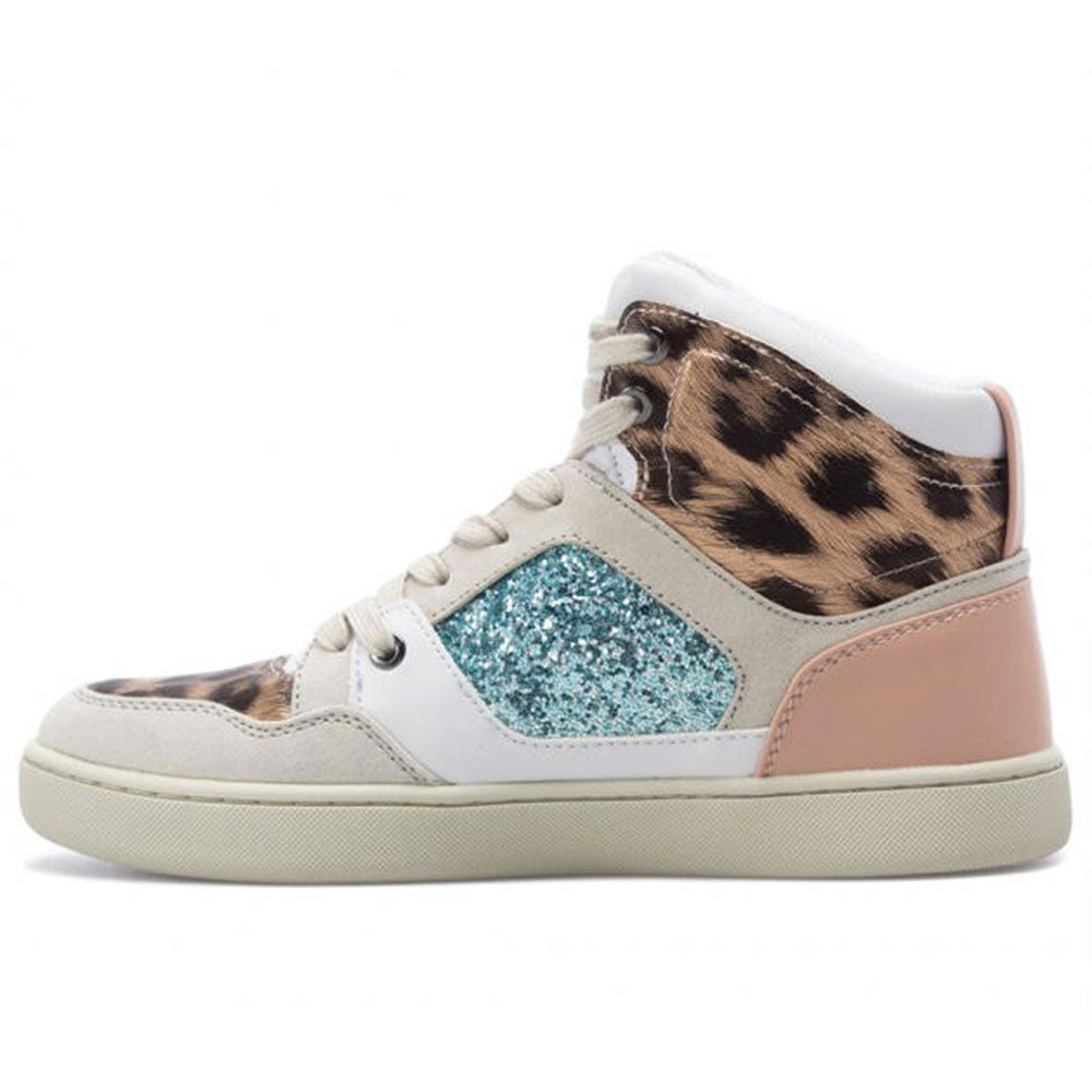 Scarpe Donna GUESS Sneakers Alta Linea Justis Colore White