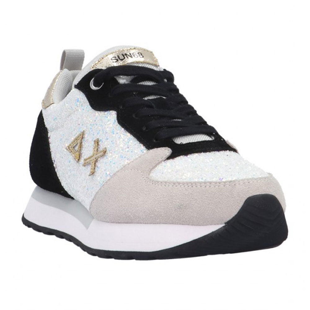 Scarpe Donna Sun68 Sneakers Kelly Glitter Bianco