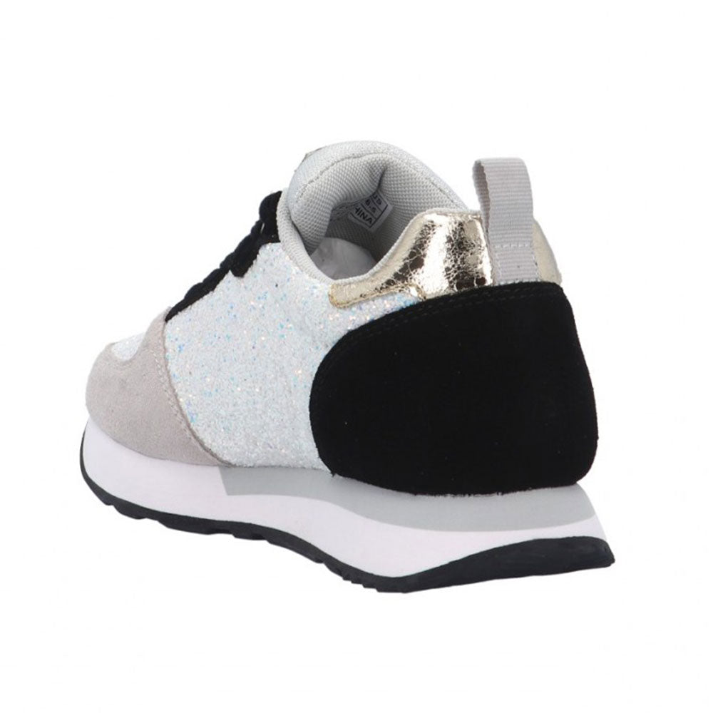 Scarpe Donna Sun68 Sneakers Kelly Glitter Bianco