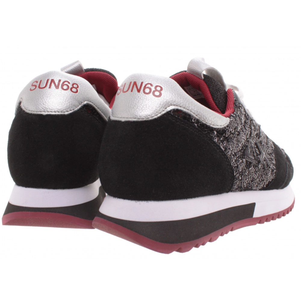 Scarpe Donna Sun68 Sneakers Kelly Solid Paillettes Nero
