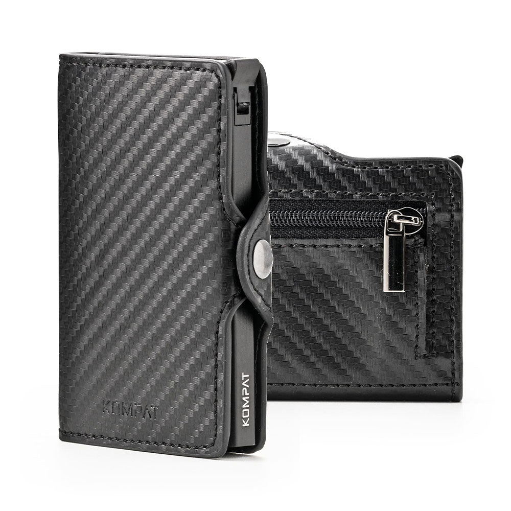 KOMPAT Kompat S Line-Kartenhalter mit RFID-Farbe Carbon Black