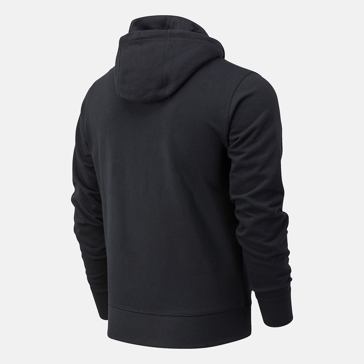 Felpa Uomo con Cappuccio NEW BALANCE linea Essentials Stacked Full Zip colore Black