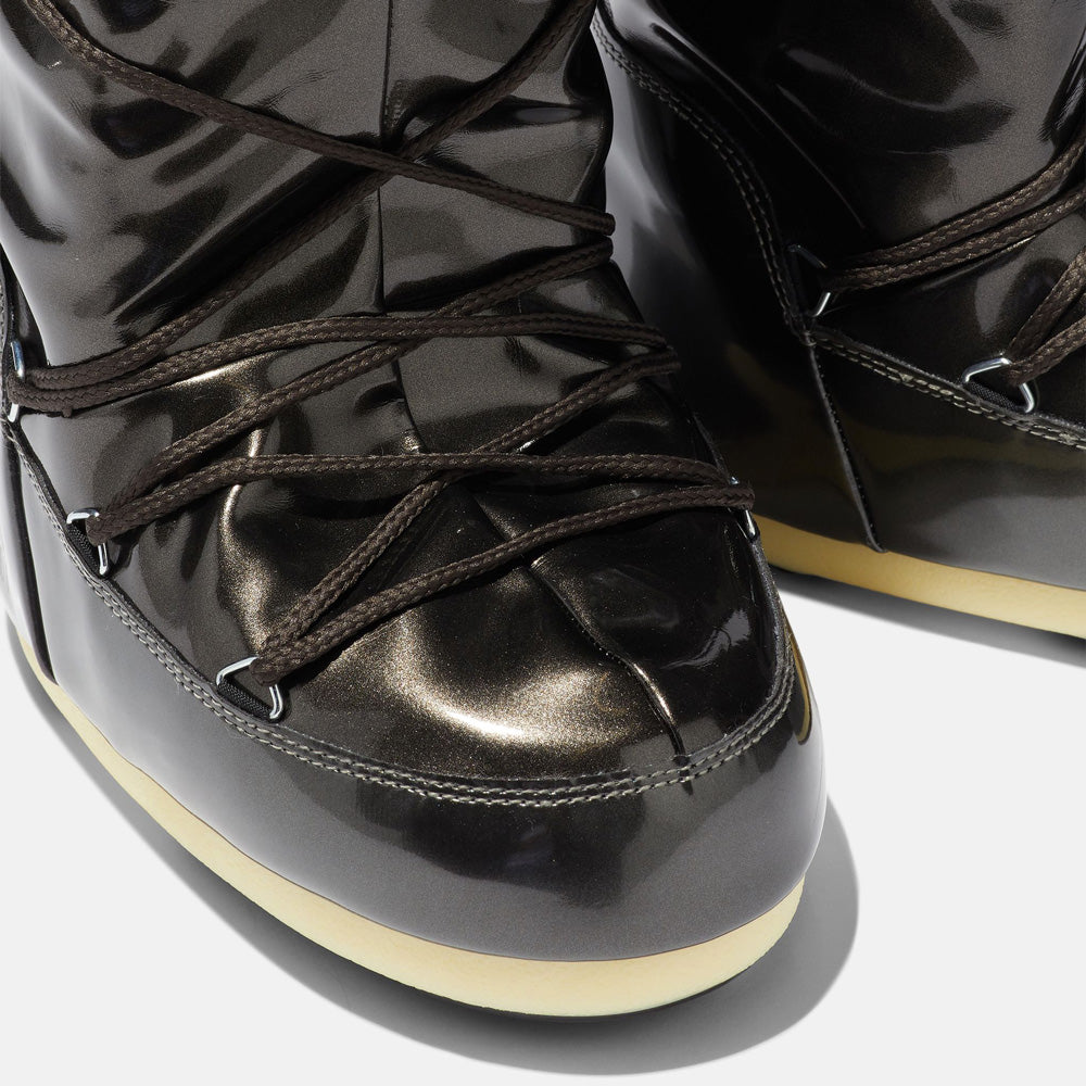 Stivali da Neve Junior MOON BOOT Icon in Vinile Colore Nero