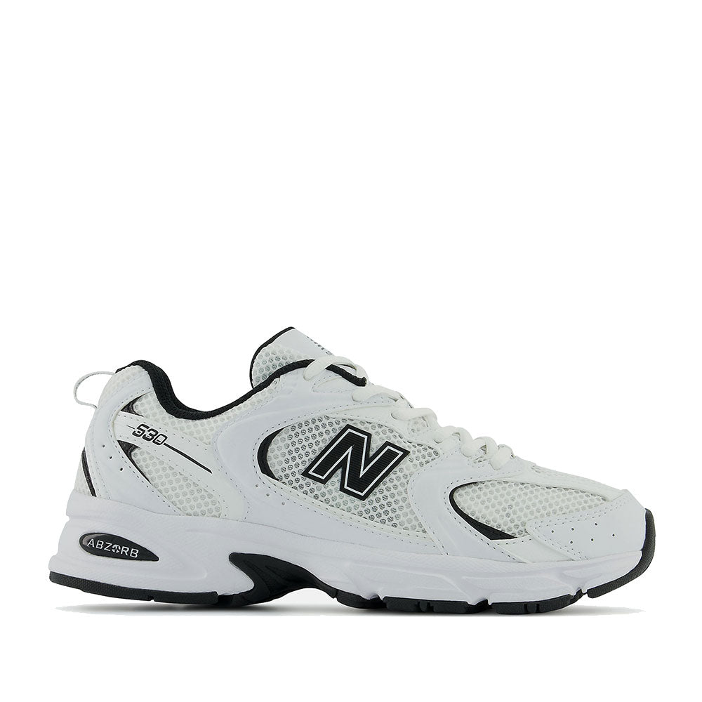 Scarpe Running NEW BALANCE Sneakers 530 in Tessuto Sintetico e Mesh colore Bianco e Nero