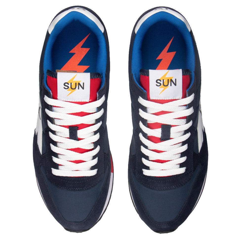 Scarpe Uomo Sun68 Sneakers Niki Solid colore Navy Blue Z31118-07