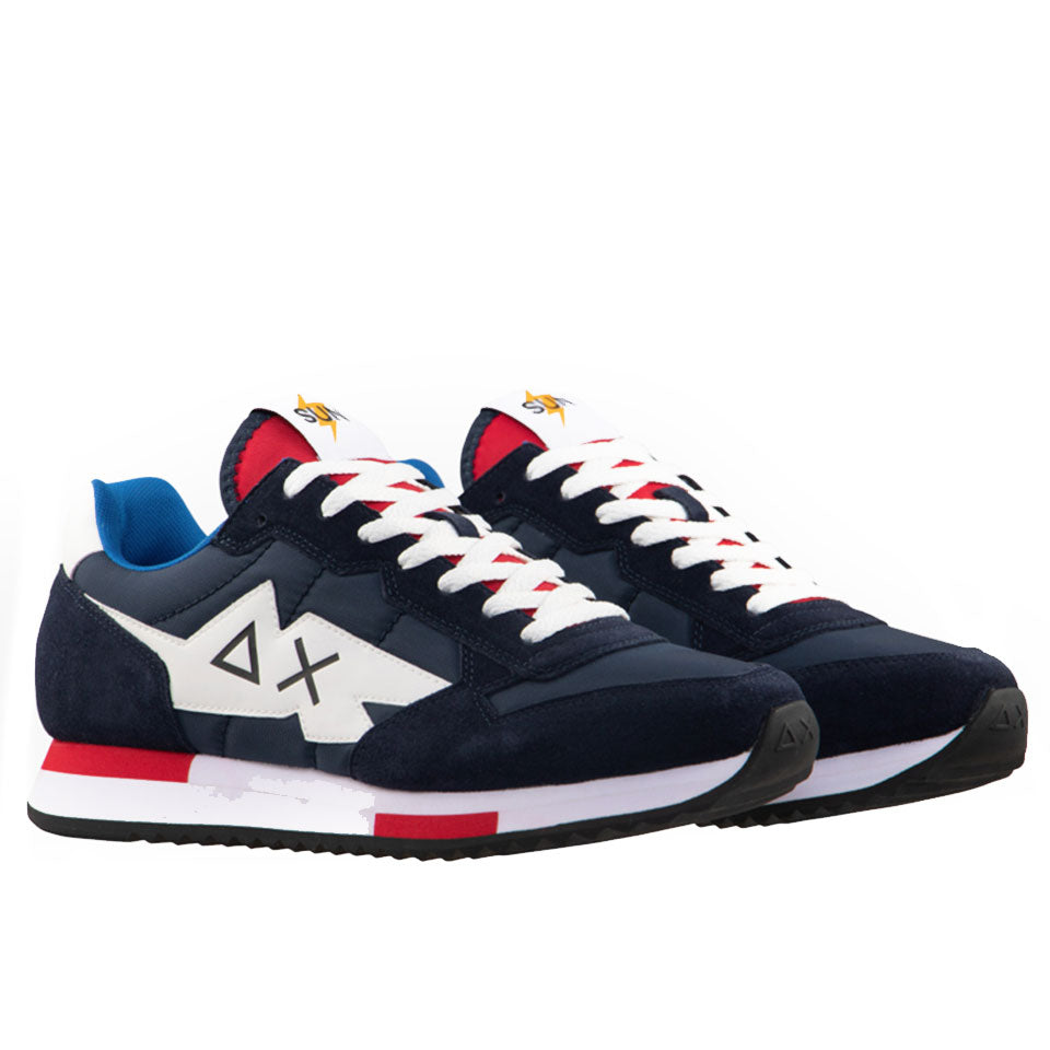 Scarpe Uomo Sun68 Sneakers Niki Solid colore Navy Blue Z31118-07