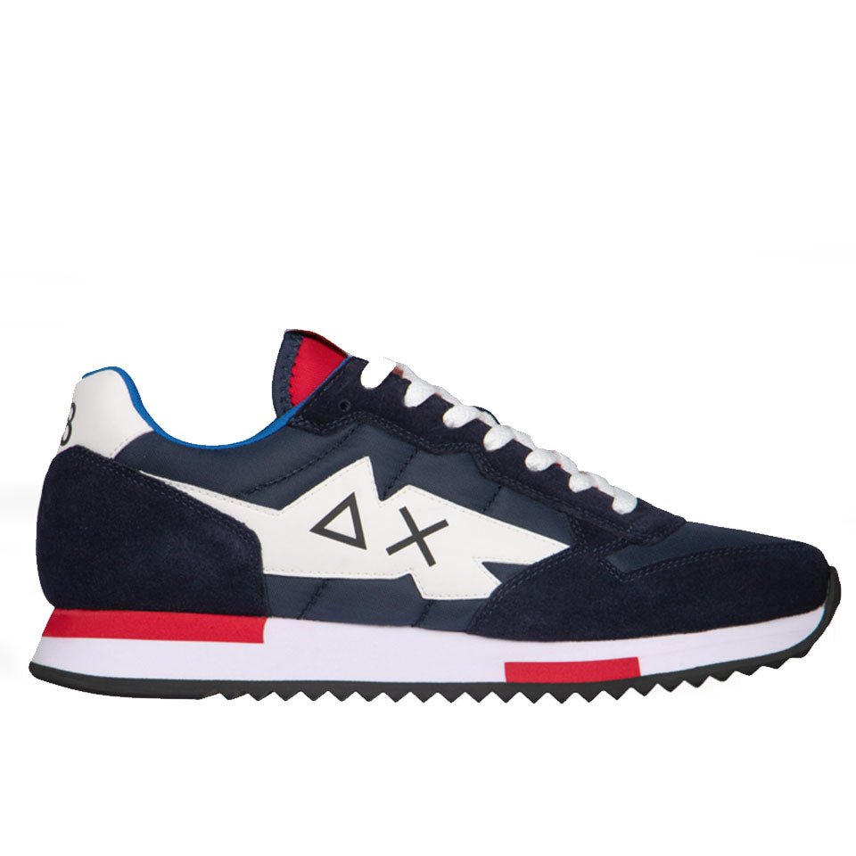 Scarpe Uomo Sun68 Sneakers Niki Solid colore Navy Blue Z31118-07