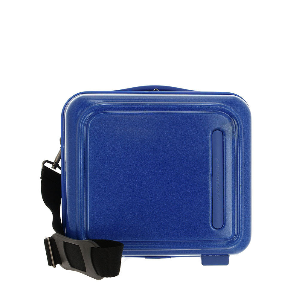 Mandarina Duck Damen Beauty Case Logoduck Line Farbe Glitzer Blau