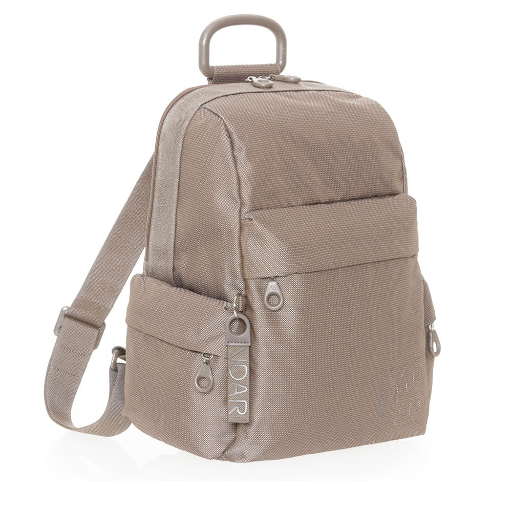 Zaino Donna Mandarina Duck in Tessuto Linea MD20 Colore Taupe Misura Grande