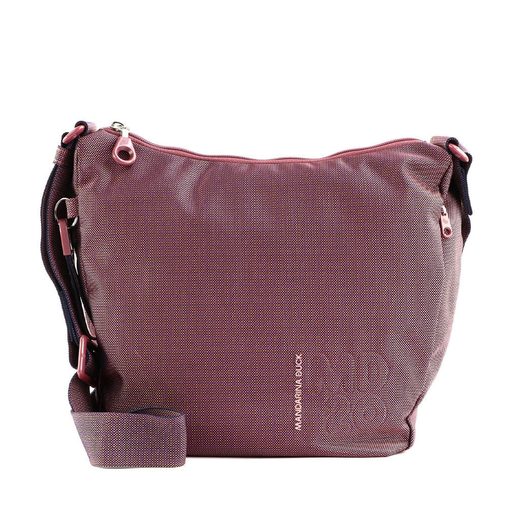 Borsa Donna Hobo a Tracolla Mandarina Duck in Tessuto colore Windsor Wine Linea MD20 - P10QMVT1