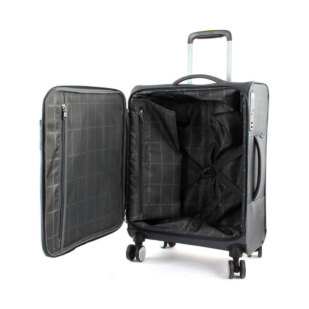 Trolley Cabina Semirigido 55cm Mandarina Duck 4 Ruote Linea MD20 Colore Steel