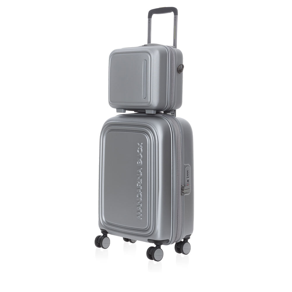 Mandarina Duck Damen Beauty Case Logoduck Line Farbe Silber