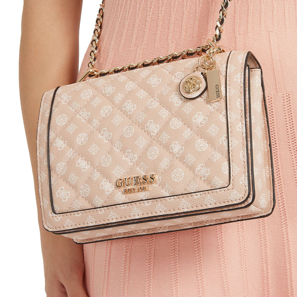 Borsa Donna a Tracolla GUESS Linea Abey Colore Light Rose Logo