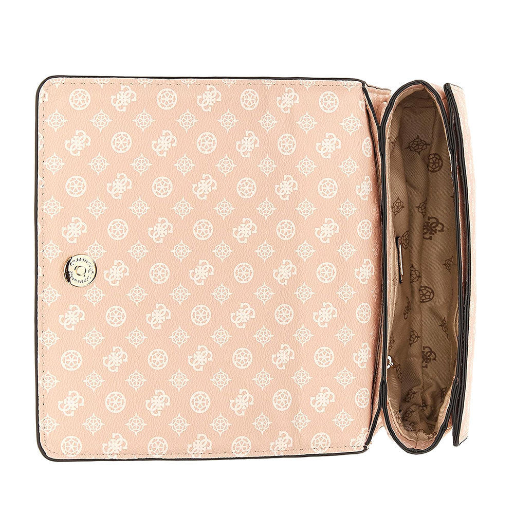 Borsa Donna a Tracolla GUESS Linea Abey Colore Light Rose Logo