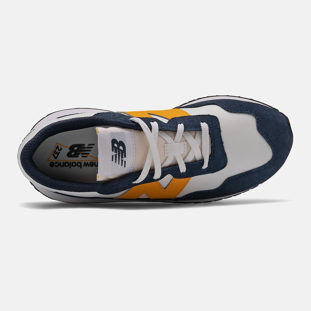 Scarpe Junior NEW BALANCE Sneakers 237 in Pelle colore Navy con Kumquat