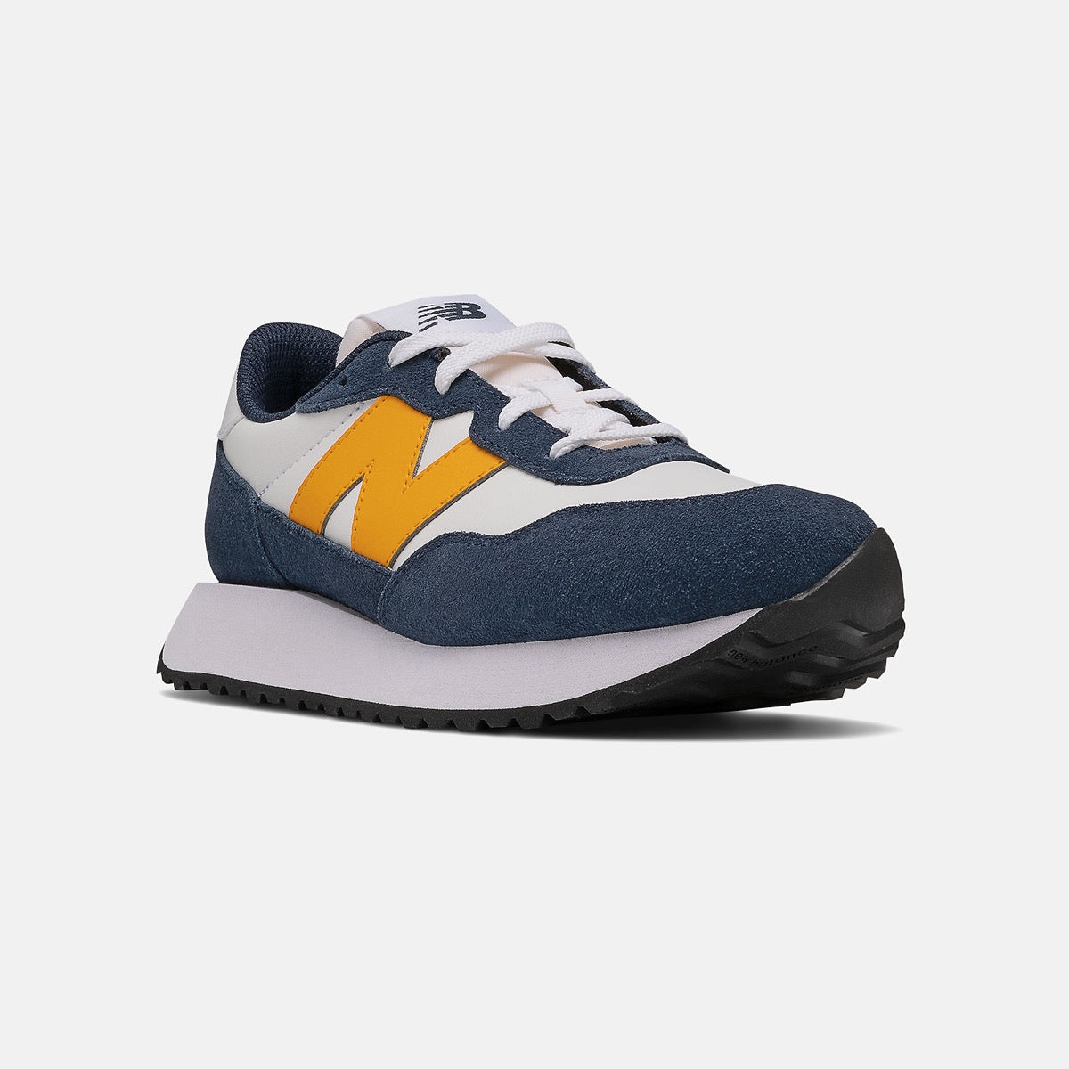 Scarpe Junior NEW BALANCE Sneakers 237 in Pelle colore Navy con Kumquat
