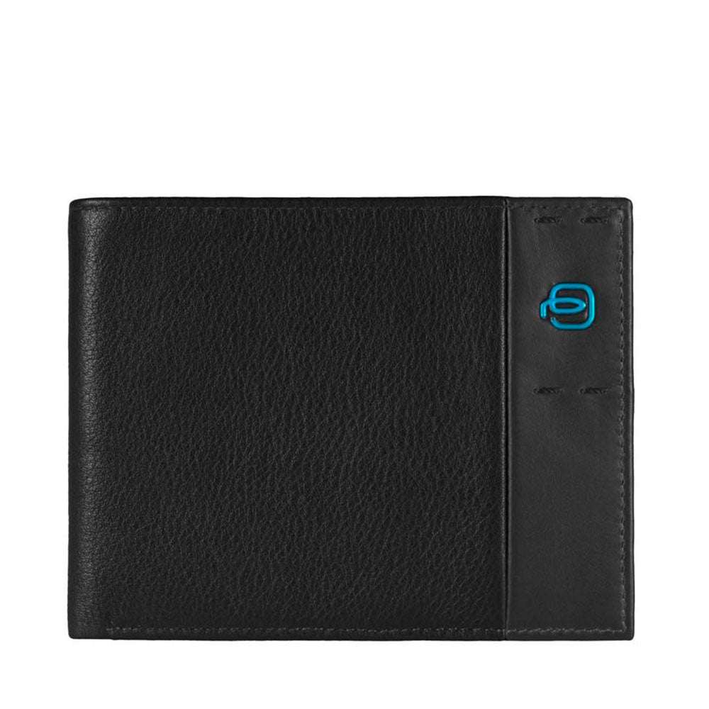 Portafoglio PIQUADRO in Pelle Nera Uomo con Pattina - PU1392P15