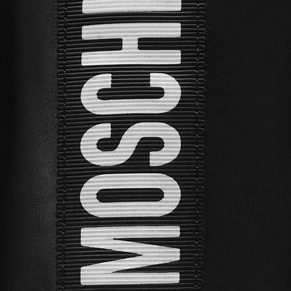 Scarpe Donna LOVE MOSCHINO linea Logo Band Stivaletti in Pelle Nera