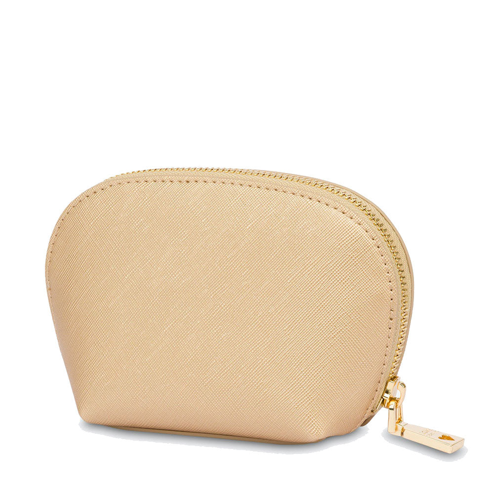 Beauty Case Kleines Laminat LOVE MOSCHINO Gift Capsule-Linie in der Farbe Gold