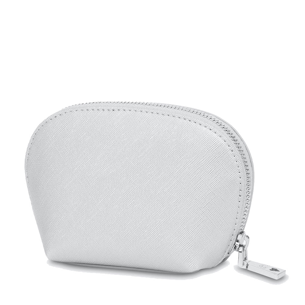 Beauty Case Kleines Laminat LOVE MOSCHINO Geschenkkapsellinie in Silber