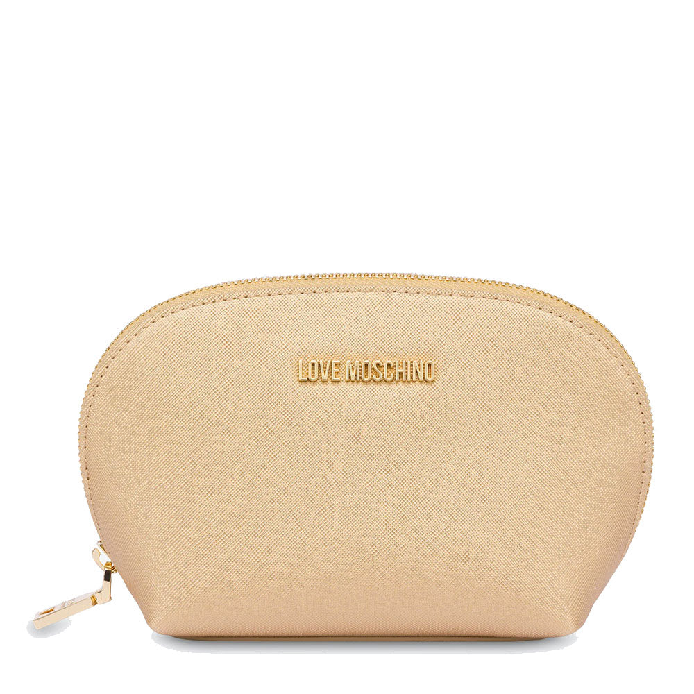 Laminiertes Beauty Case LOVE MOSCHINO Goldfarbene Geschenkkapsellinie