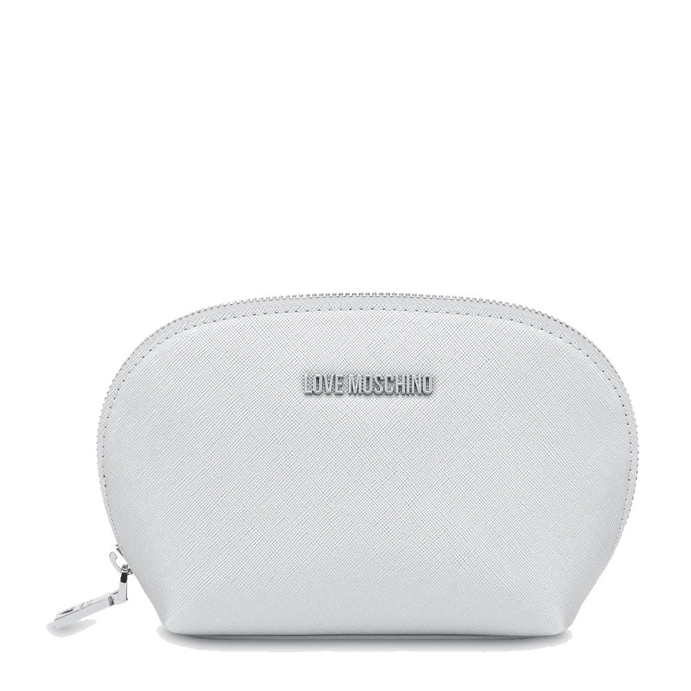 Laminiertes Beauty Case LOVE MOSCHINO Gift Capsule-Linie in Silber