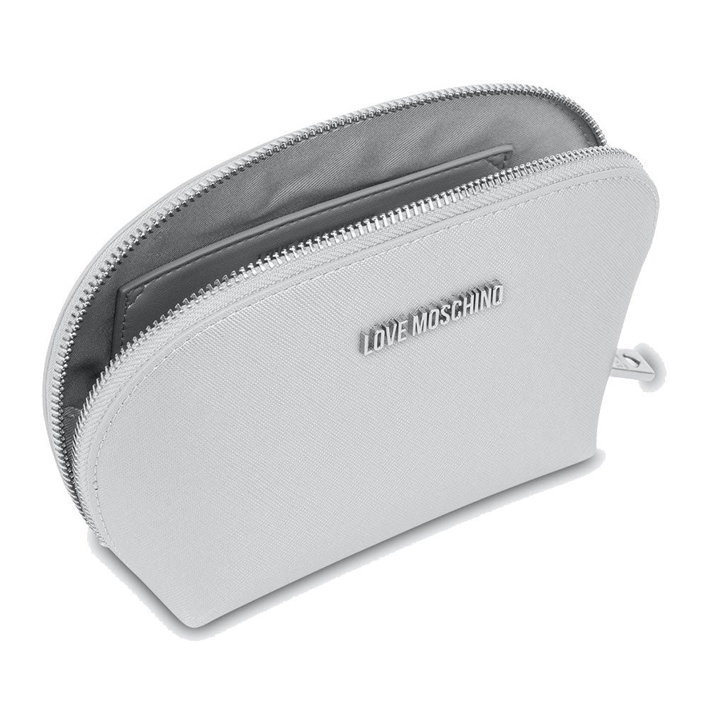 Laminiertes Beauty Case LOVE MOSCHINO Gift Capsule-Linie in Silber