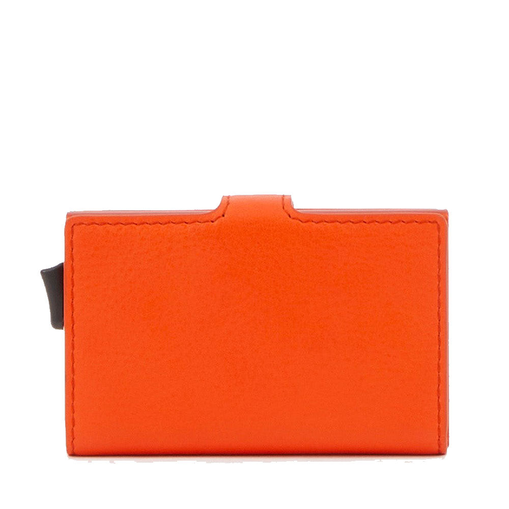 Portacarte PIQUADRO in Pelle e Alluminio con RFID in Pelle Rossa Linea Alvar - PP5649S128R