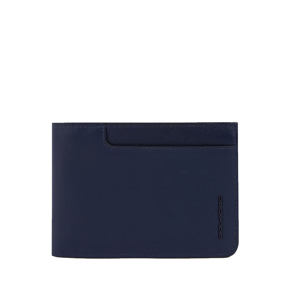 Portafoglio Uomo con Pattina PIQUADRO in Pelle Blu - PU1392W122R