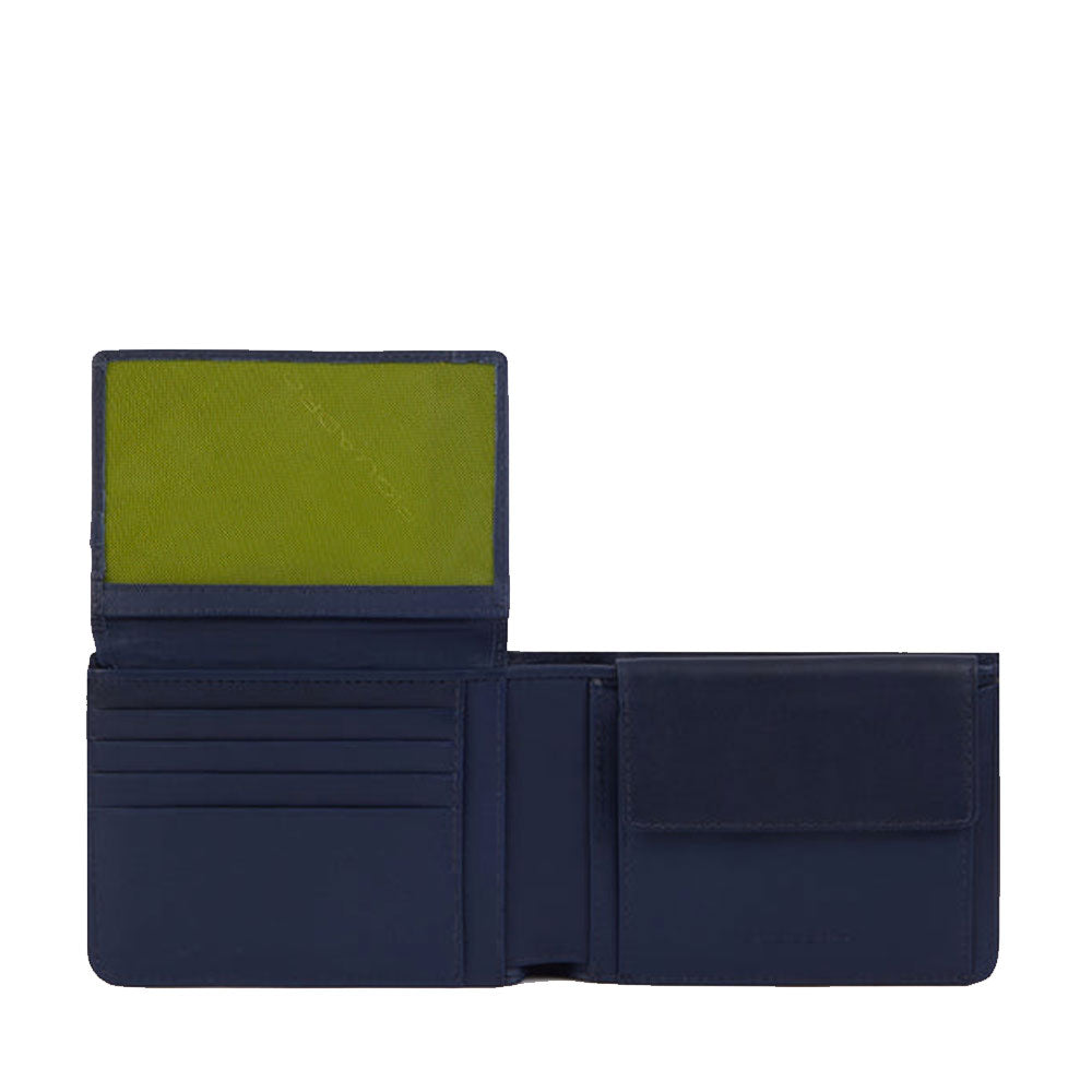 Portafoglio Uomo con Pattina PIQUADRO in Pelle Blu - PU1392W122R