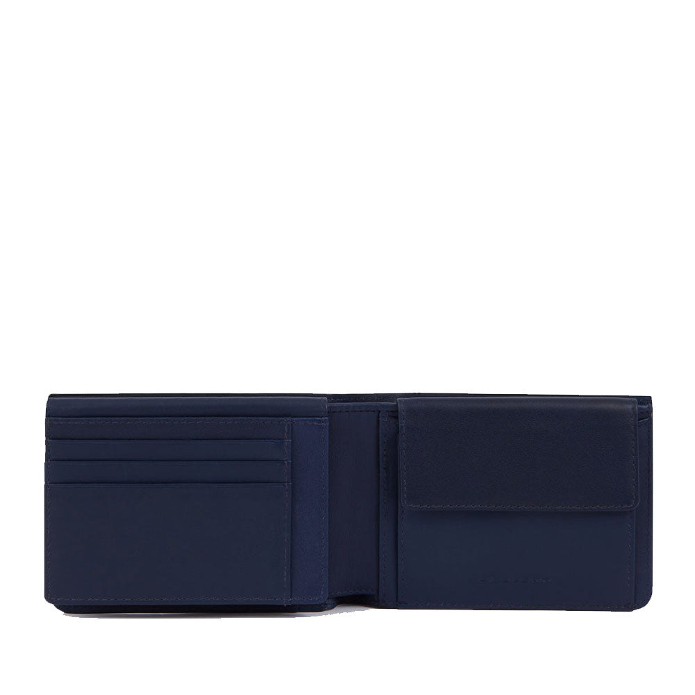 Portafoglio Uomo con Pattina PIQUADRO in Pelle Blu - PU1392W122R