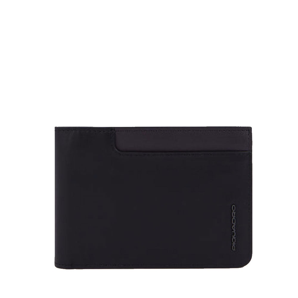 Portafoglio Uomo con Pattina PIQUADRO in Pelle Nera - PU1392W122R