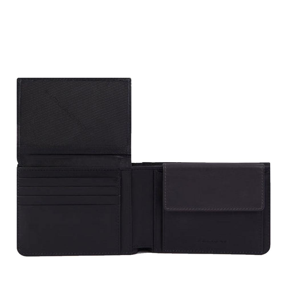 Portafoglio Uomo con Pattina PIQUADRO in Pelle Nera - PU1392W122R