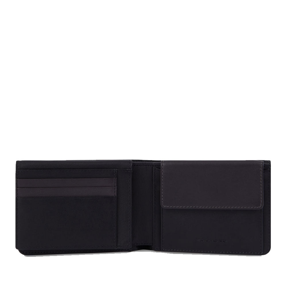 Portafoglio Uomo con Pattina PIQUADRO in Pelle Nera - PU1392W122R