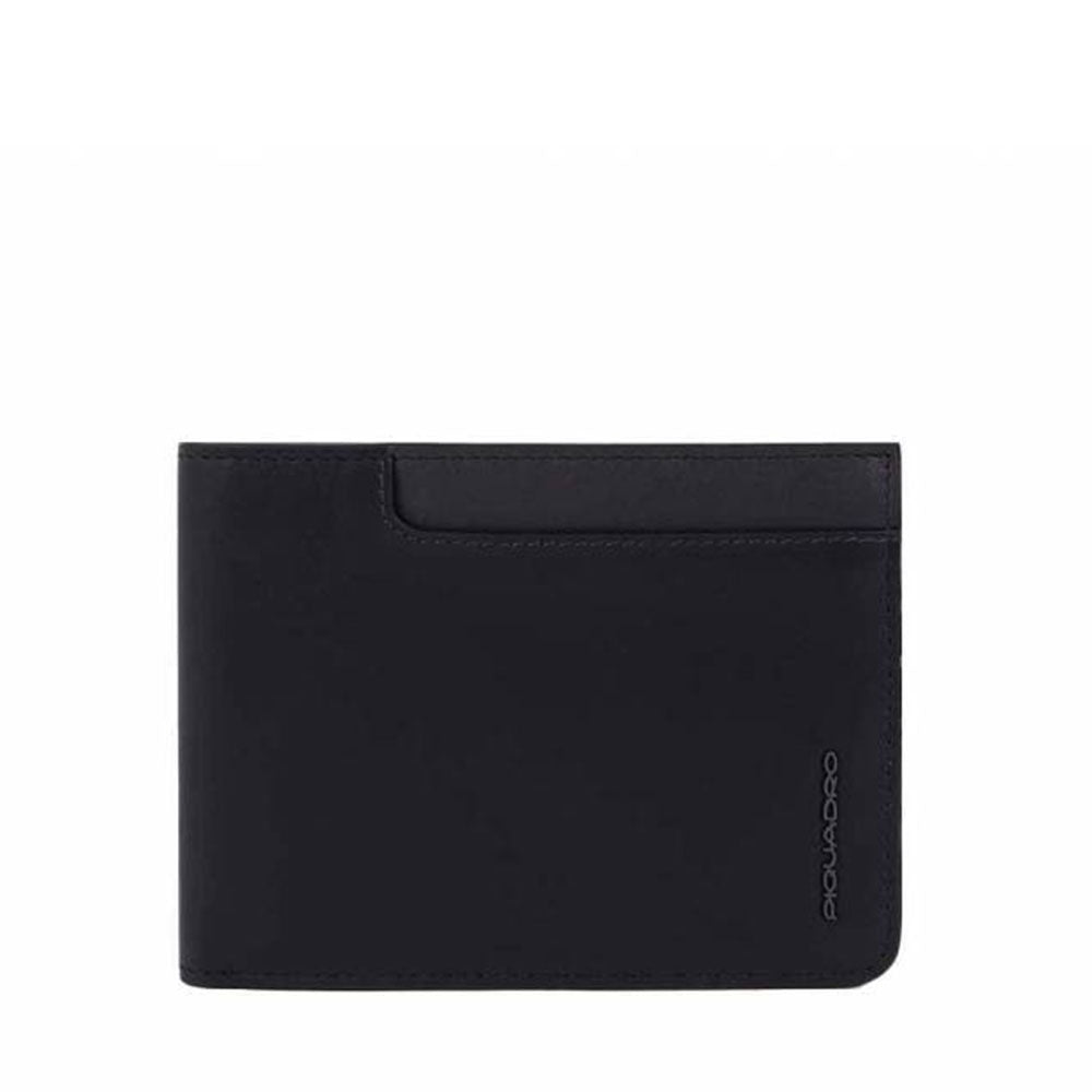 Portafoglio Uomo con Portamonete Piquadro In Pelle Nera - PU257W122R