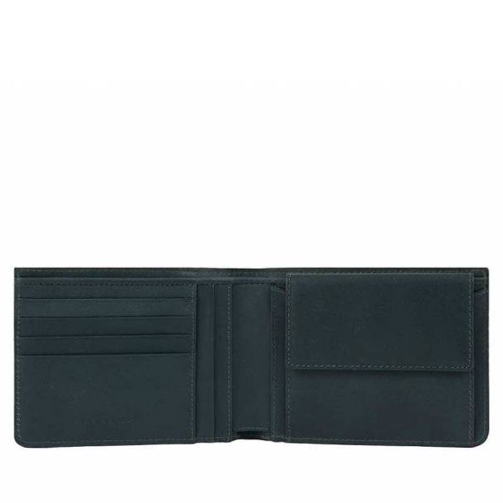 Portafoglio Uomo con Portamonete Piquadro In Pelle Verde - PU257W122R