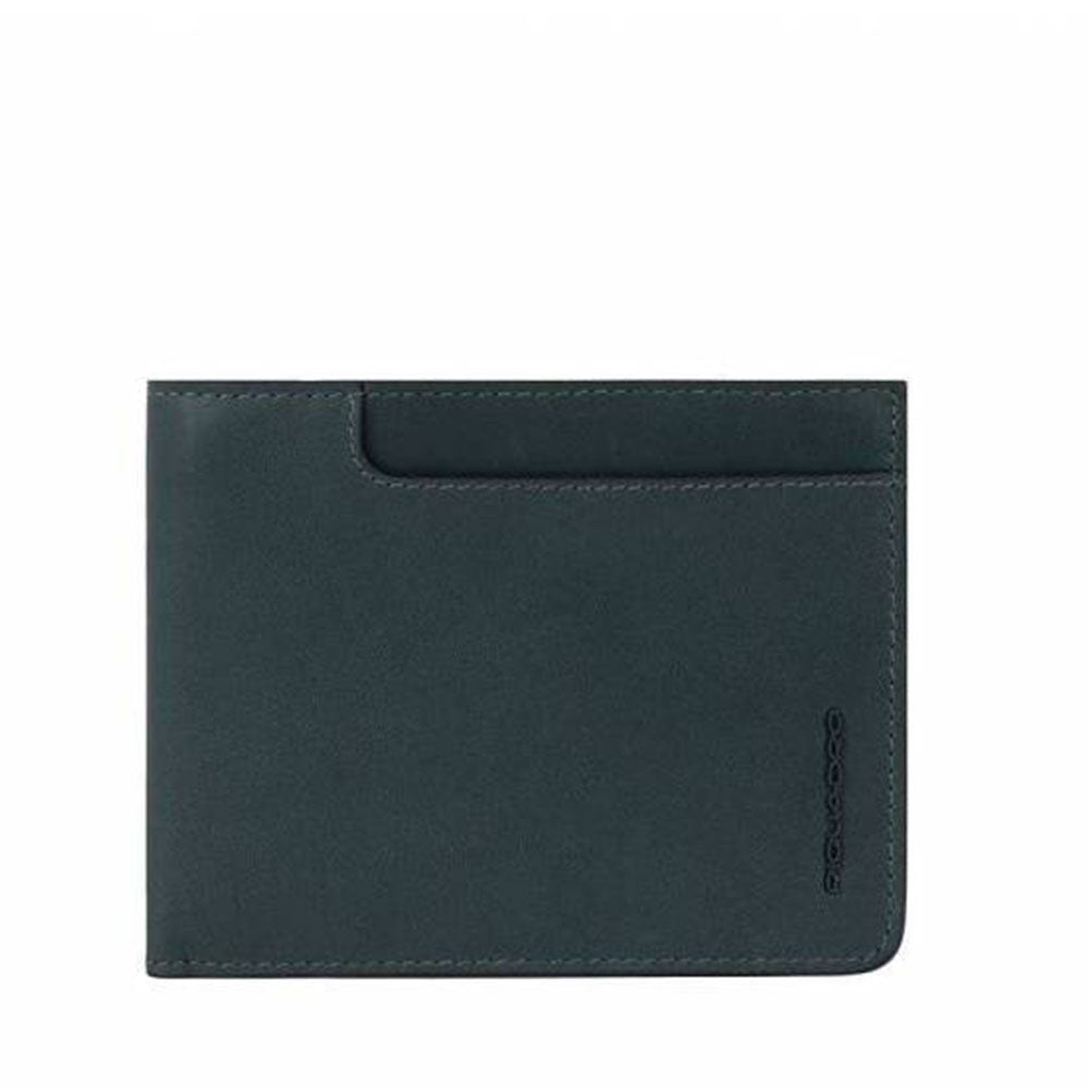 Portafoglio Uomo con Portamonete Piquadro In Pelle Verde - PU257W122R