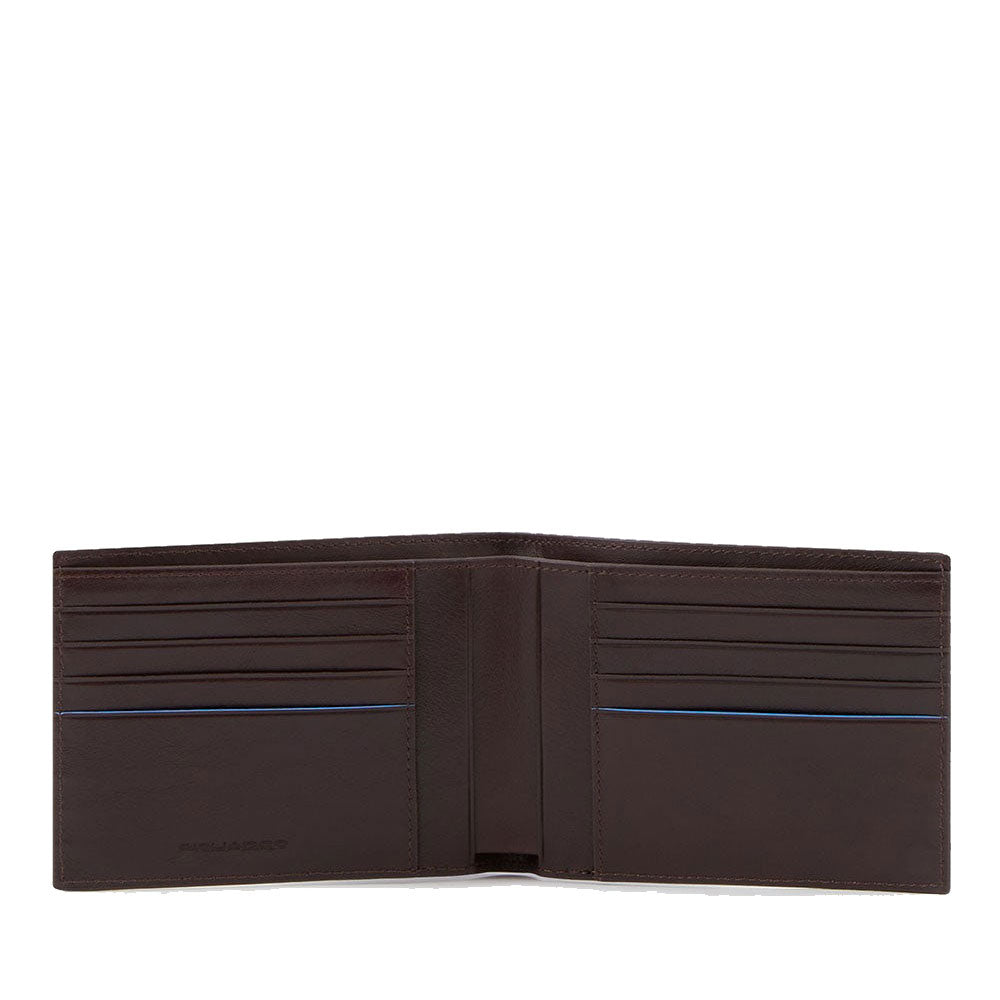 Portafoglio Uomo PIQUADRO con Portacarte In Pelle Mogano Linea Revamp - PU6190B2VR