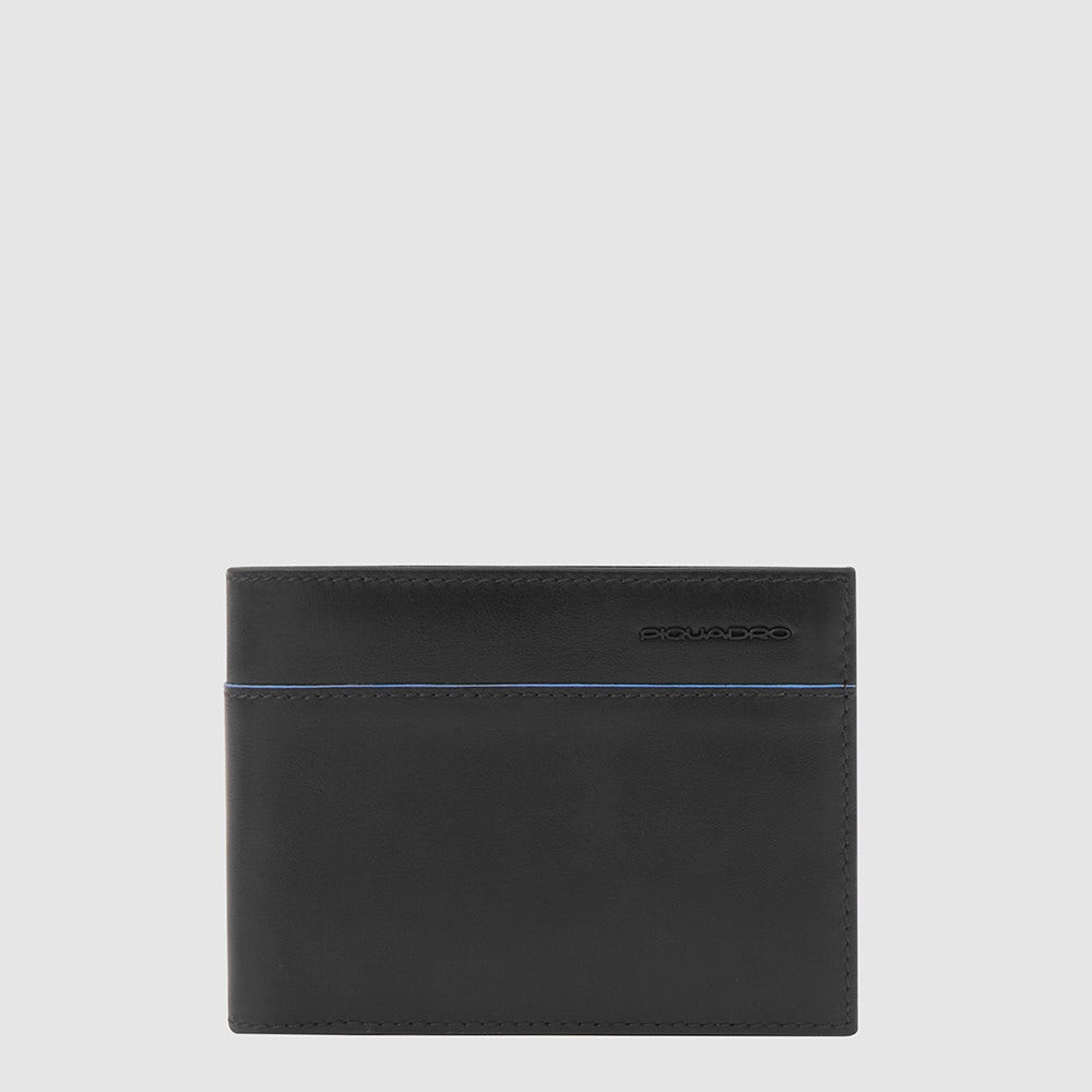 Portafoglio Uomo PIQUADRO con Portacarte In Pelle Nera Linea Revamp - PU6190B2VR