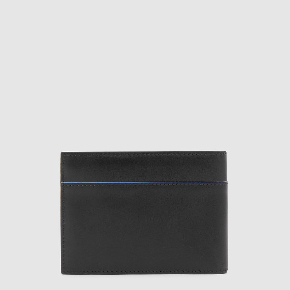 Portafoglio Uomo PIQUADRO con Portacarte In Pelle Nera Linea Revamp - PU6190B2VR
