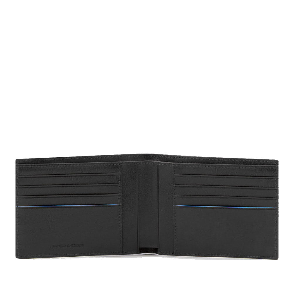 Portafoglio Uomo PIQUADRO con Portacarte In Pelle Nera Linea Revamp - PU6190B2VR