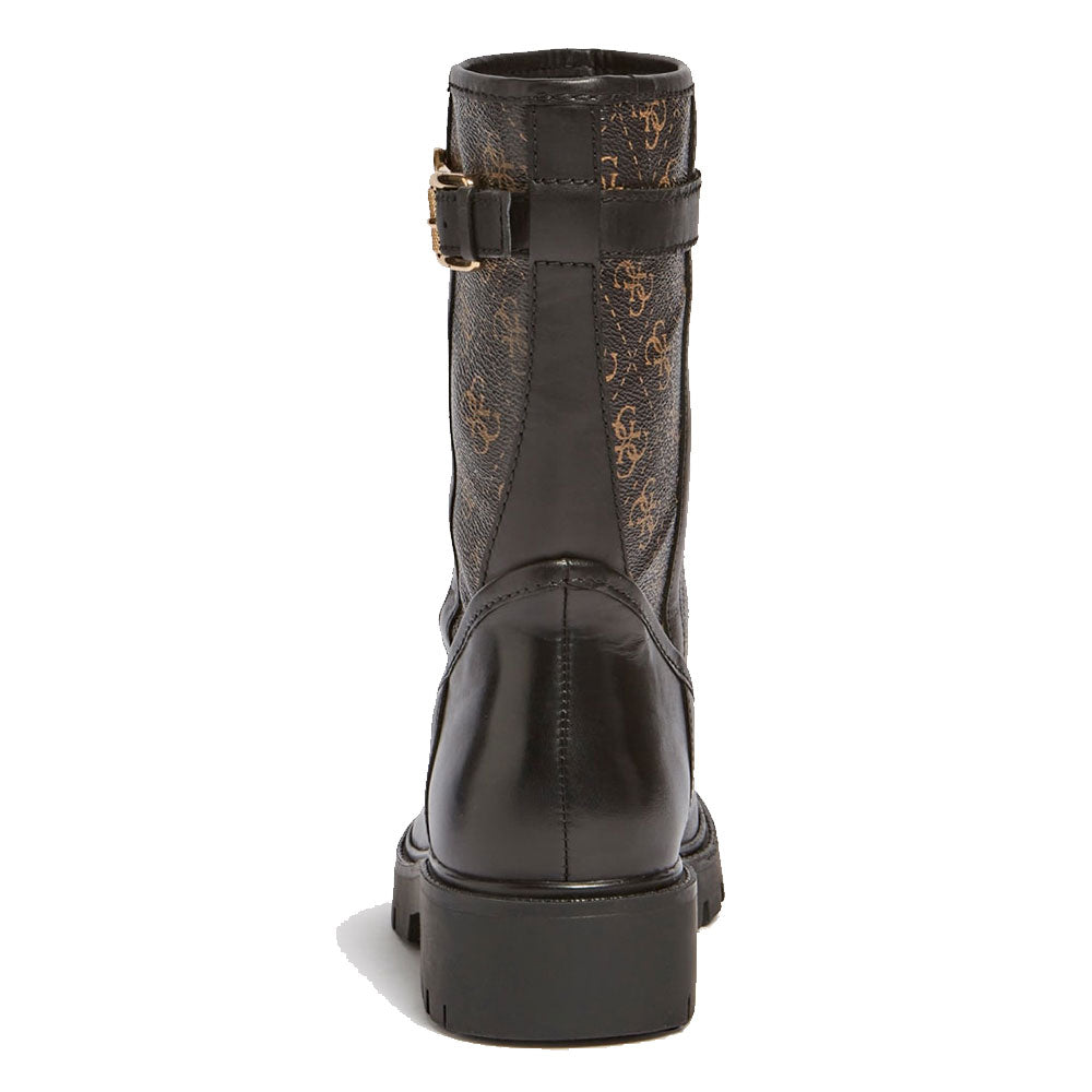 Stivaletti Donna GUESS linea Radlyn colore Brown Multi con Chiusura con Fibbia