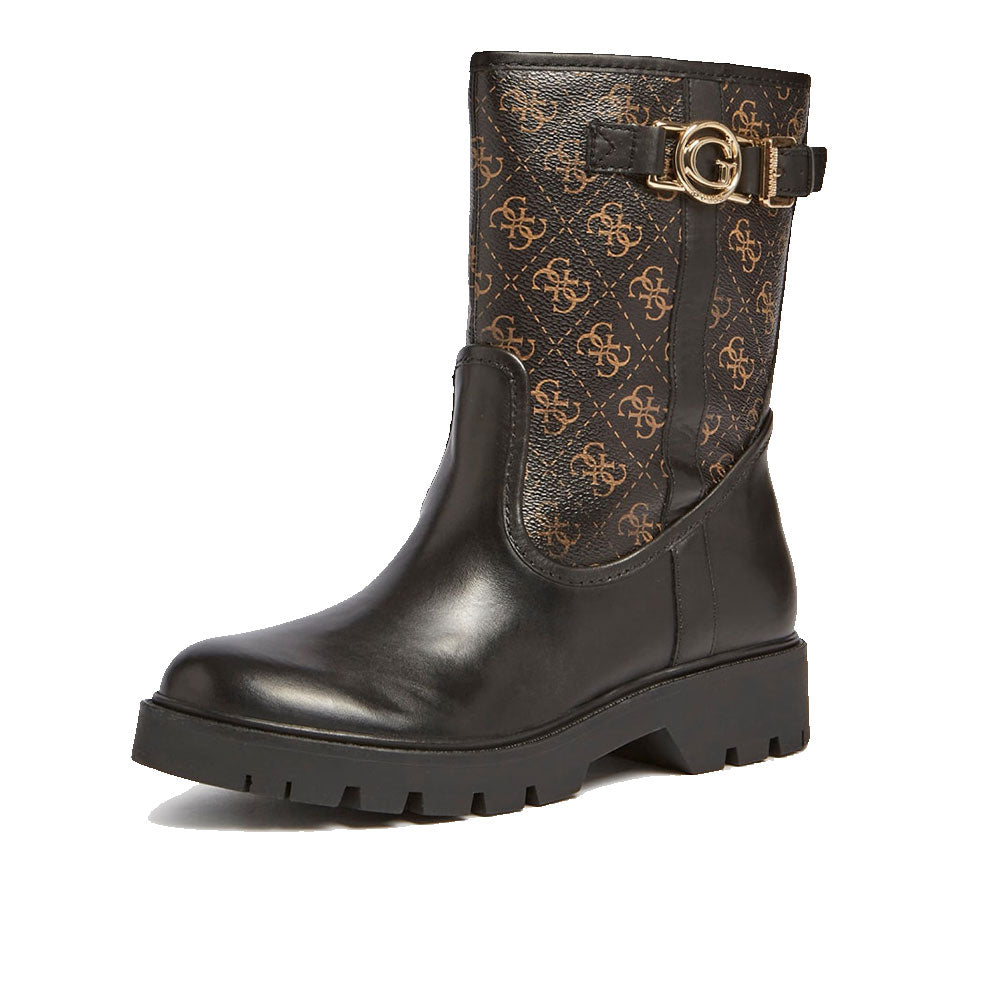 Stivaletti Donna GUESS linea Radlyn colore Brown Multi con Chiusura con Fibbia