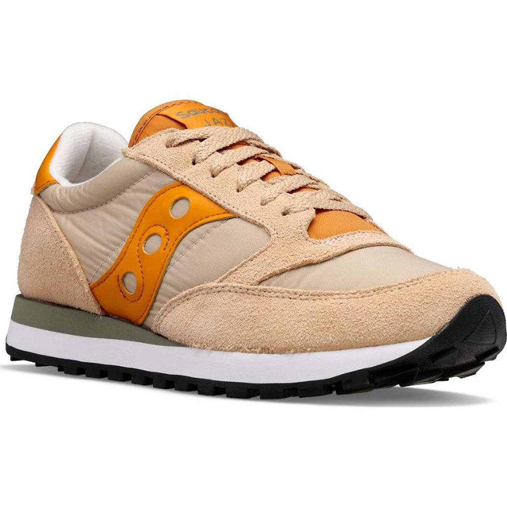Scarpe Uomo Saucony Sneakers Jazz Original Khaki - Orange