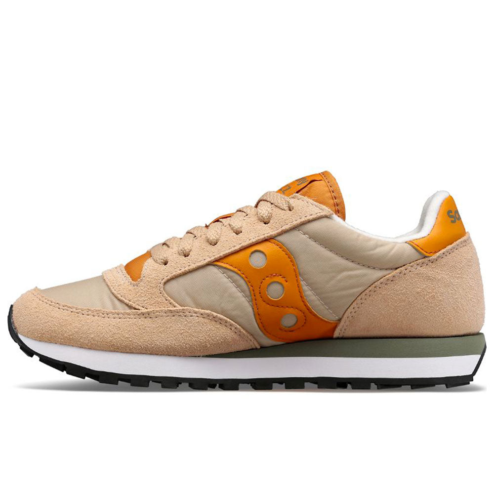Scarpe Uomo Saucony Sneakers Jazz Original Khaki - Orange