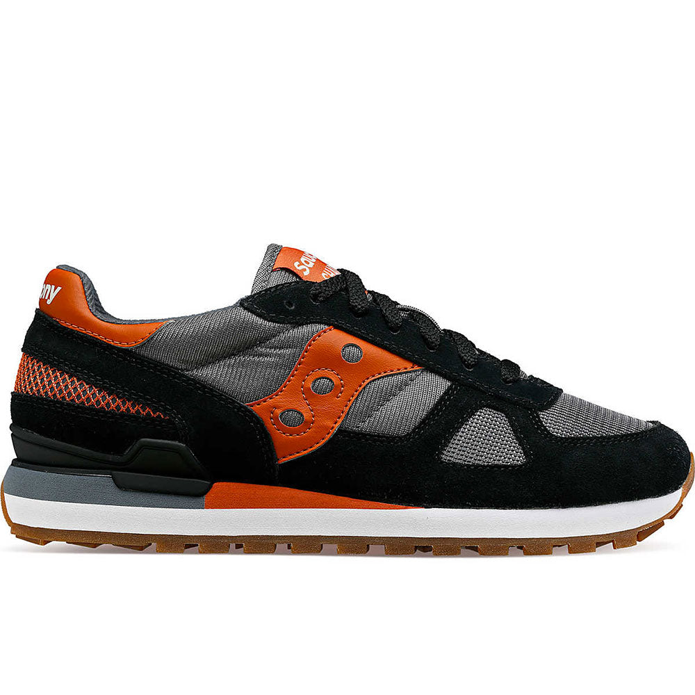 Scarpe Uomo Saucony Sneakers Shadow Original Black Grey a sconto