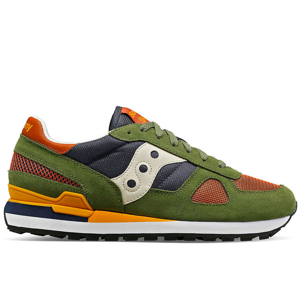 Scarpe Uomo Saucony Sneakers Shadow Original Green - Navy