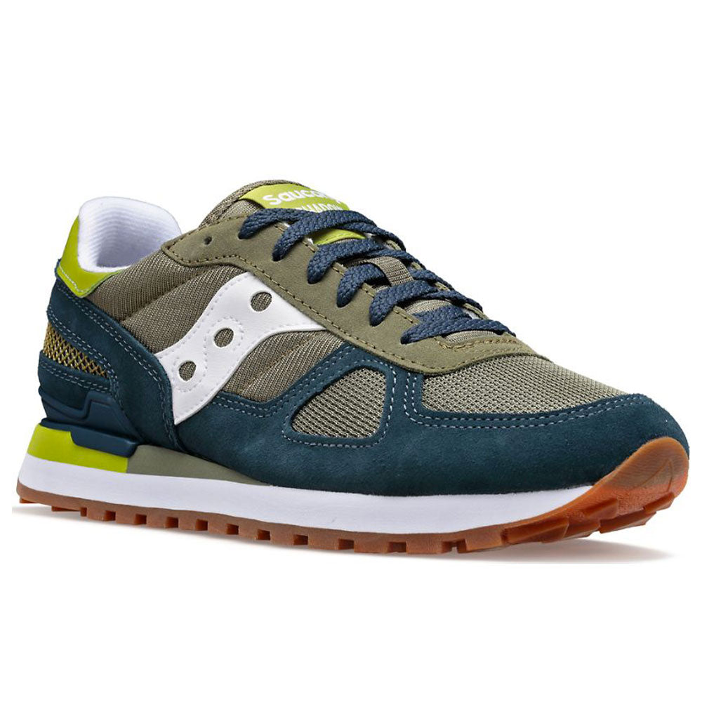 Scarpe Uomo Saucony Sneakers Shadow Original Navy - Green